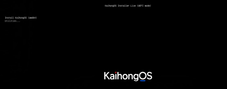 选择安装kaihongos